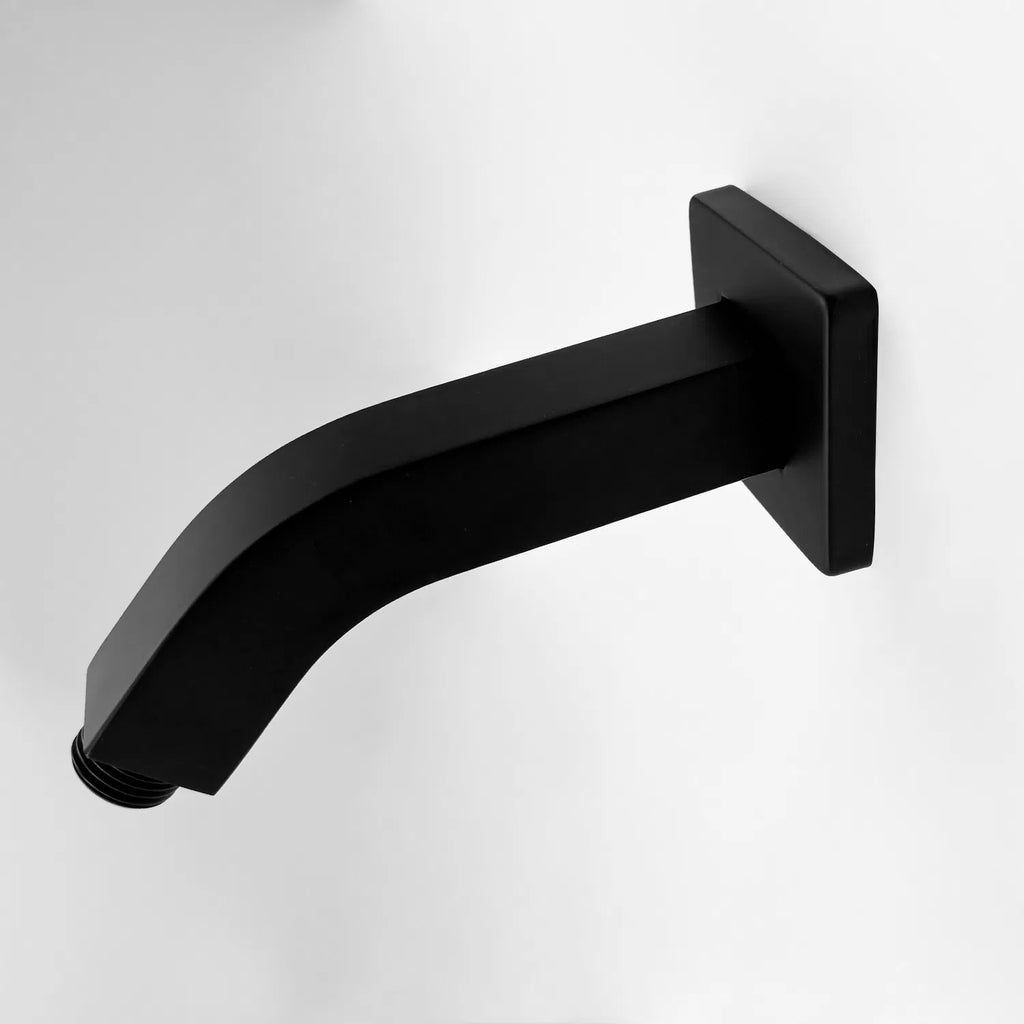 Square Shower Arm with Flange 1/2 NPT Tapered Threads Rain Shower Head Arm - Image 4