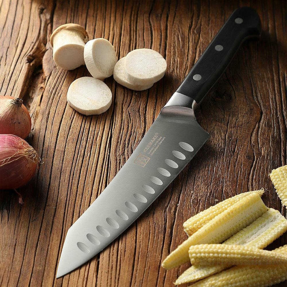 2 Piece Chef's Knife And Kitchen Shears Set Stainless Steel Slicing Knife Gift Set - Image 3