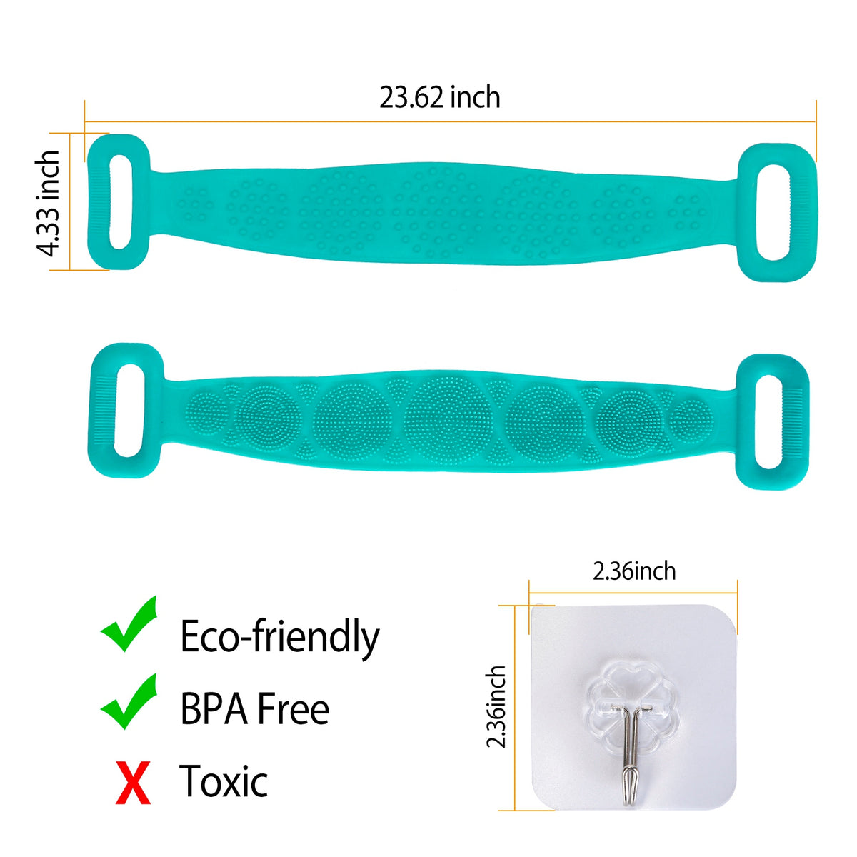 silicone back scrubber belt for product angle 9
