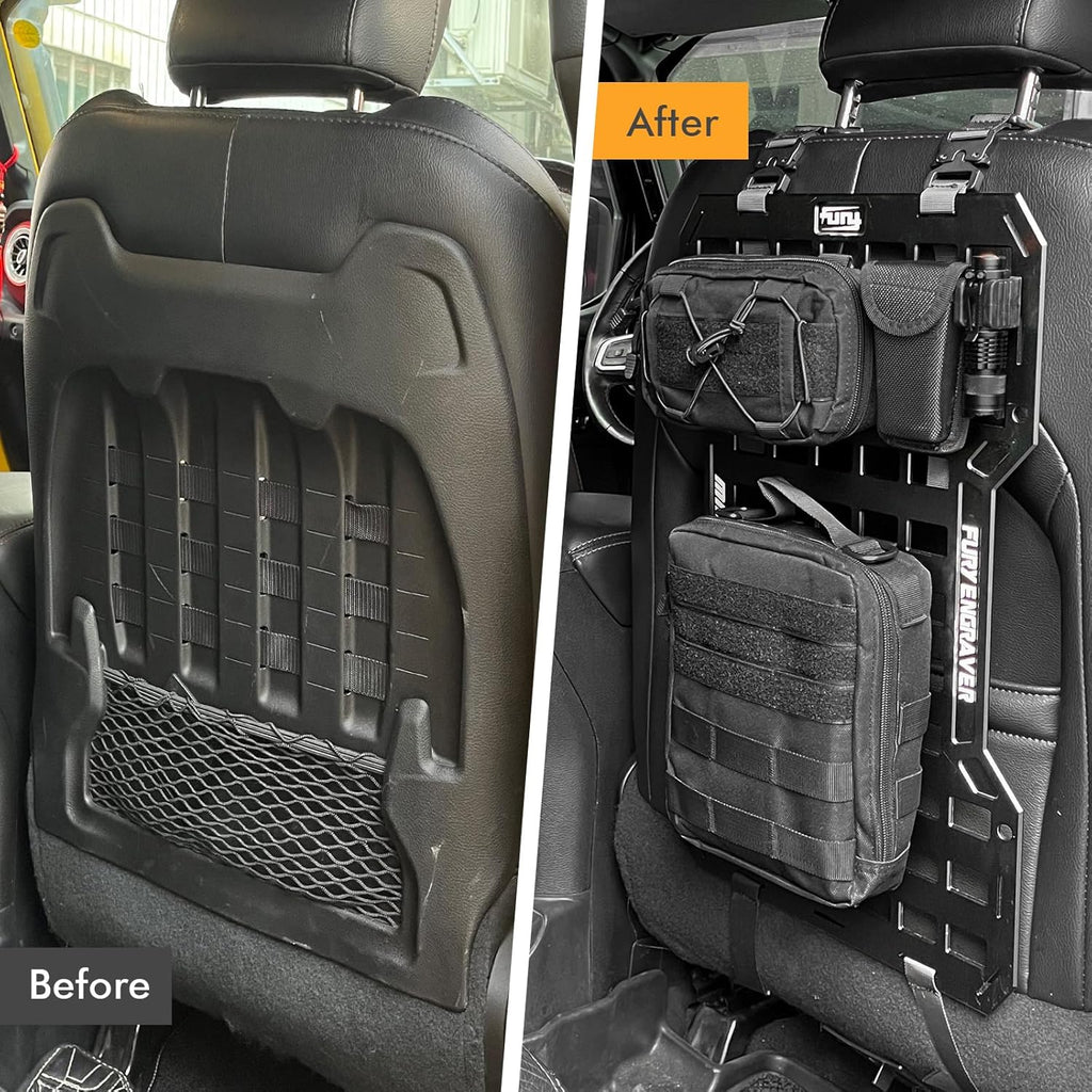 17515 Rigid Molle Panels For Vehicles Truck Mount Rack Panel Tactical Seat Back - Image 3