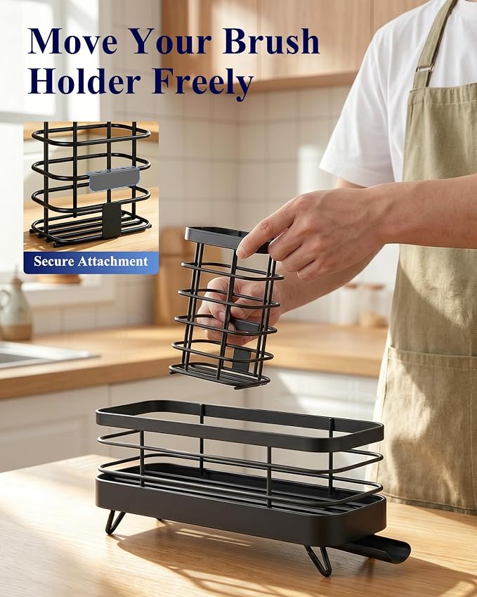 kitchen sink sponge holder organizer detail and structure