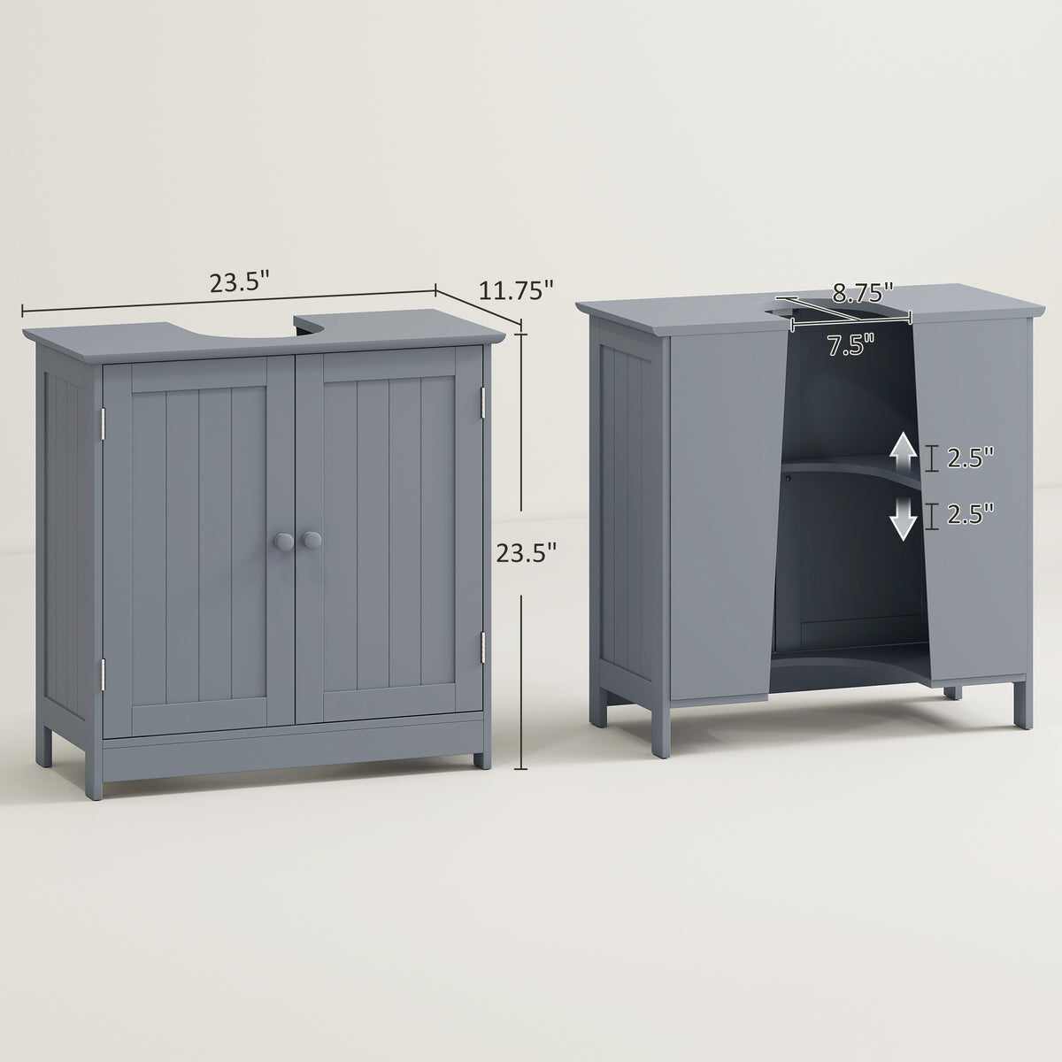 under sink bathroom cabinet pedestal packaging and components