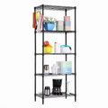 5 Tier Heavy Duty Storage Rack Shelving Unit Black 250 Kg Load Capacity