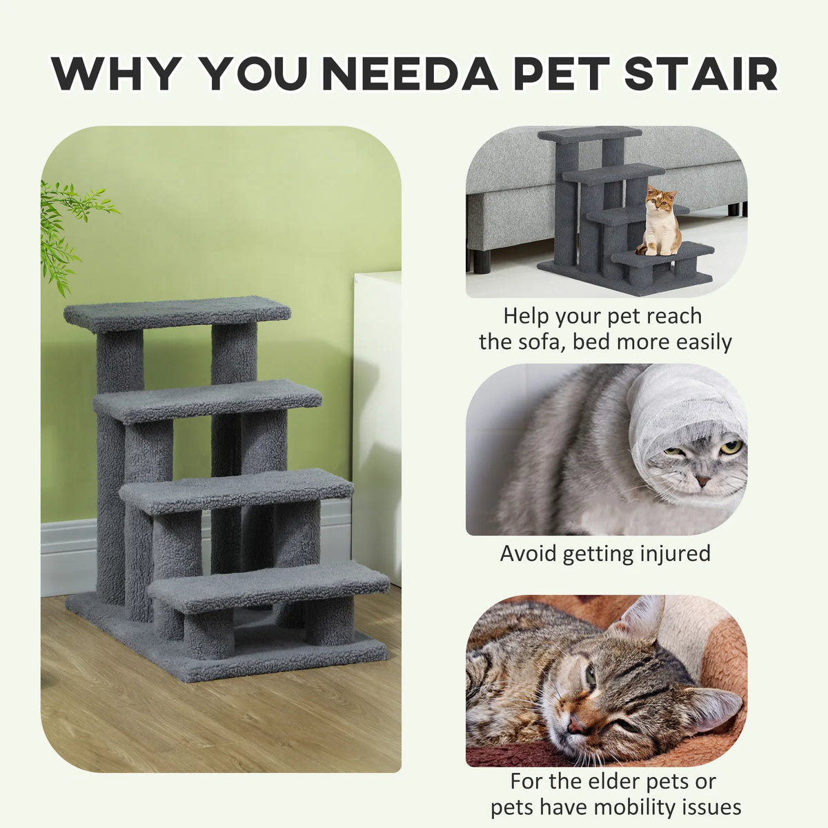 Pet Stairs Dog Cat Step Scratch Post - Image 5