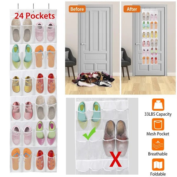 1pc over the door shoes in use lifestyle
