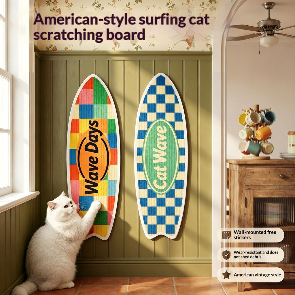 rectangular cat scratcher with felt main view