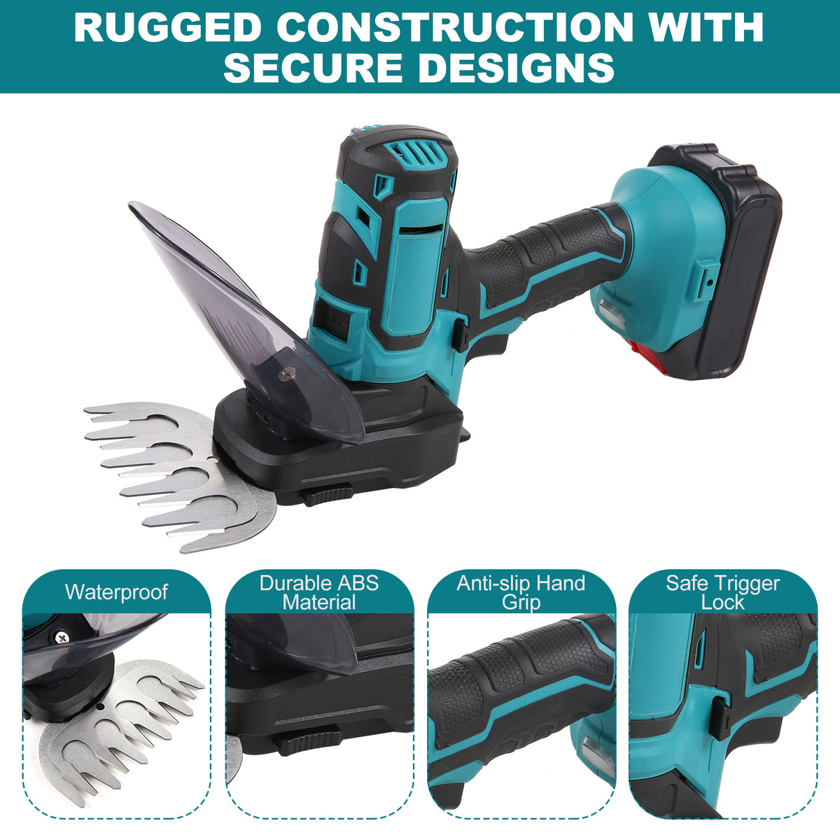 20V Cordless Grass and Hedge Trimmer with Handheld Pruning Shears - Additional Product View Grass and Hedge Trimmer