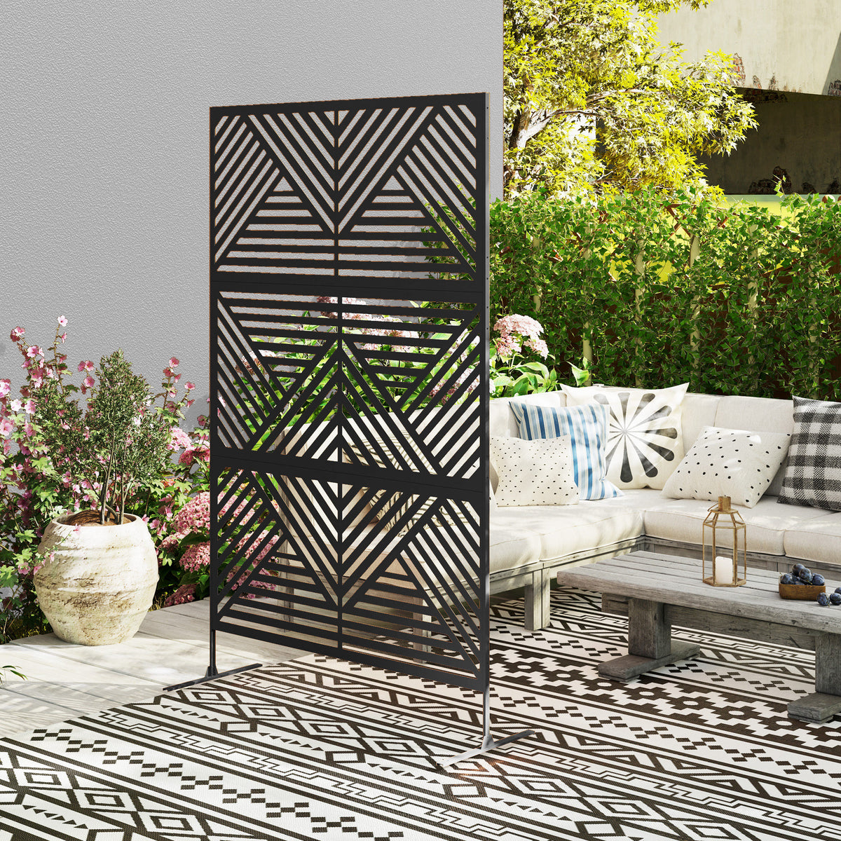 Decorative Privacy Fence Screen Metal Outdoor Climbing Plant Trellis - Additional Product View 5