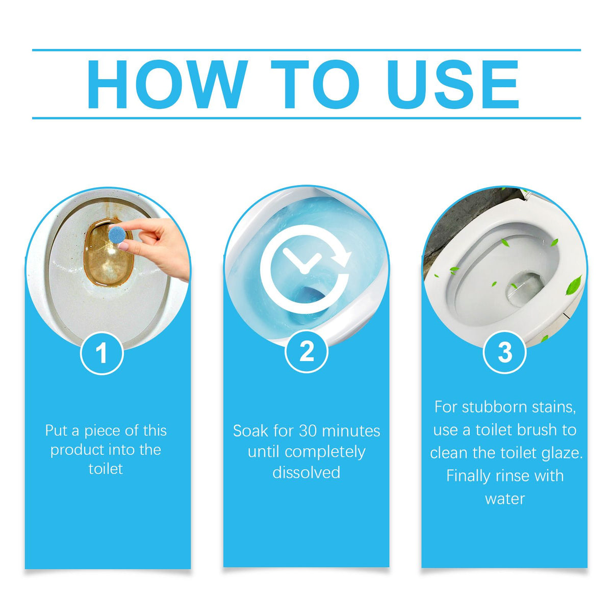 jakehoe toilet bowl cleaning tablets detail and structure
