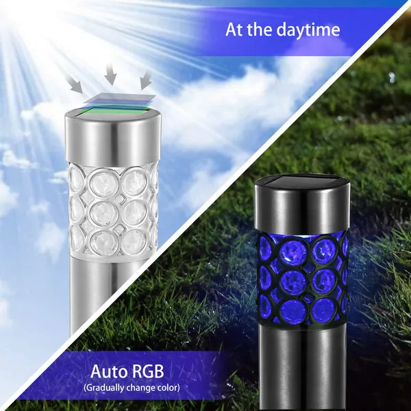Solarek 6 Pack Outdoor Solar Light IP44 Waterproof RGB Garden Lamp Landscape - Image 3