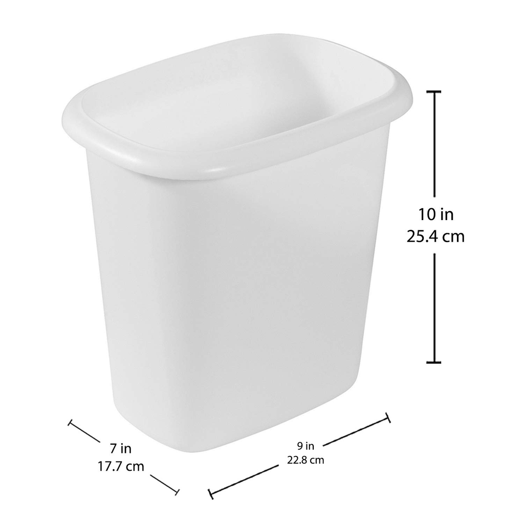 1.5 Gallon Vanity Trash Can Wastebasket 6 Quart Compact Garbage Bin For - Image 2