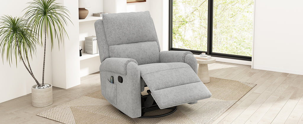 Manual Recliner Massage Recliner Chair Nursery Recliner Chair Swivel Rocker - Image 4