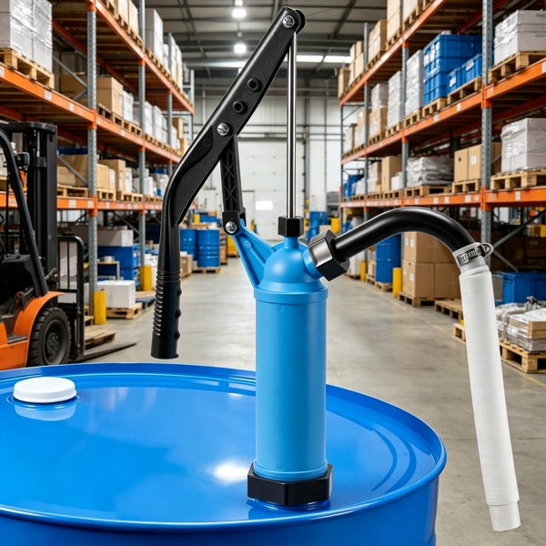 Lever Action Barrel Pump 9.5 Oz Stroke Hand Operated Drum Pump For 5 55 Gallon Drums - Image 2