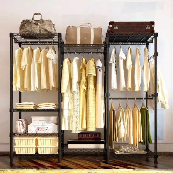 Wire Garment Rack Heavy Duty Clothes Rack Closet Organizer Metal Garment Rack
