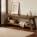 Solid Wood Entryway Bench