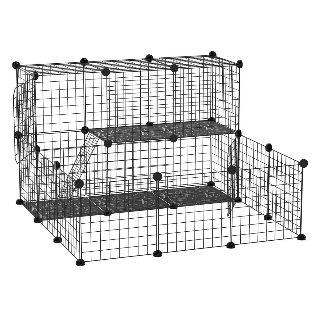 Small Animal Cage Rabbit Cage with Door Guinea Pig Playpen Small Animal Fence - Image 5