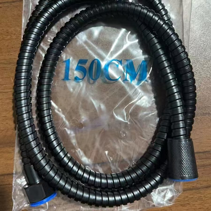1.5M Black Shower Hose Stainless Steel 201 Flexible Shower Head Hose With