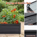 4x3x1ft Metal Raised Garden Bed Deep Root Outdoor Galvanized Planter Box Patio