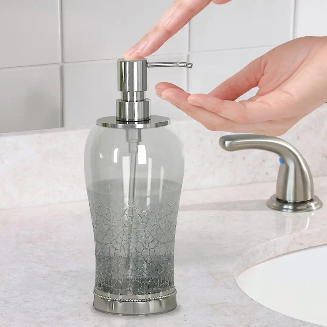 Glass Liquid Soap Dispenser Pump Bottle Bathroom Vanity Kitchen Sink Holds - Image 3
