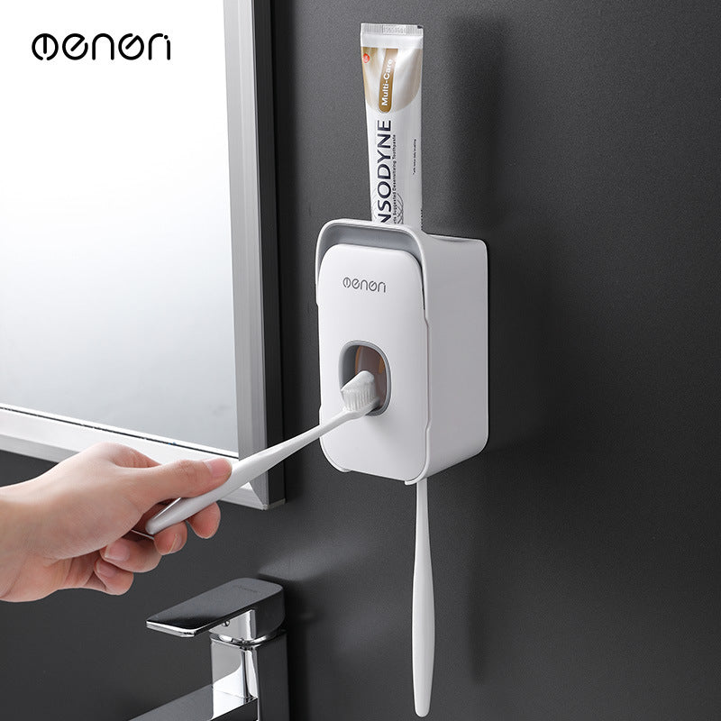 automatic toothpaste dispenser toothbrush holder dimensions and features