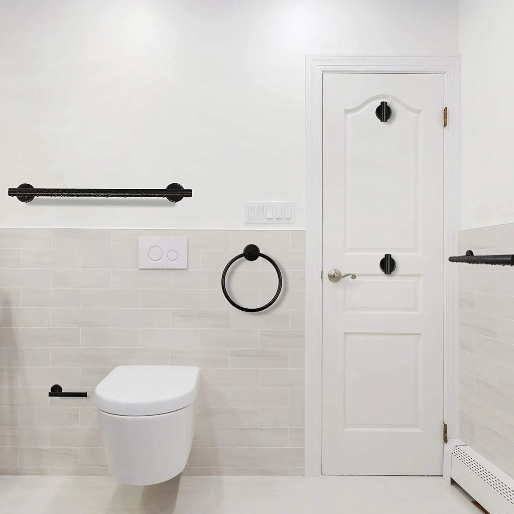 6 Piece Stainless Steel Bathroom Towel Rack Set Wall Mount RT - Image 4