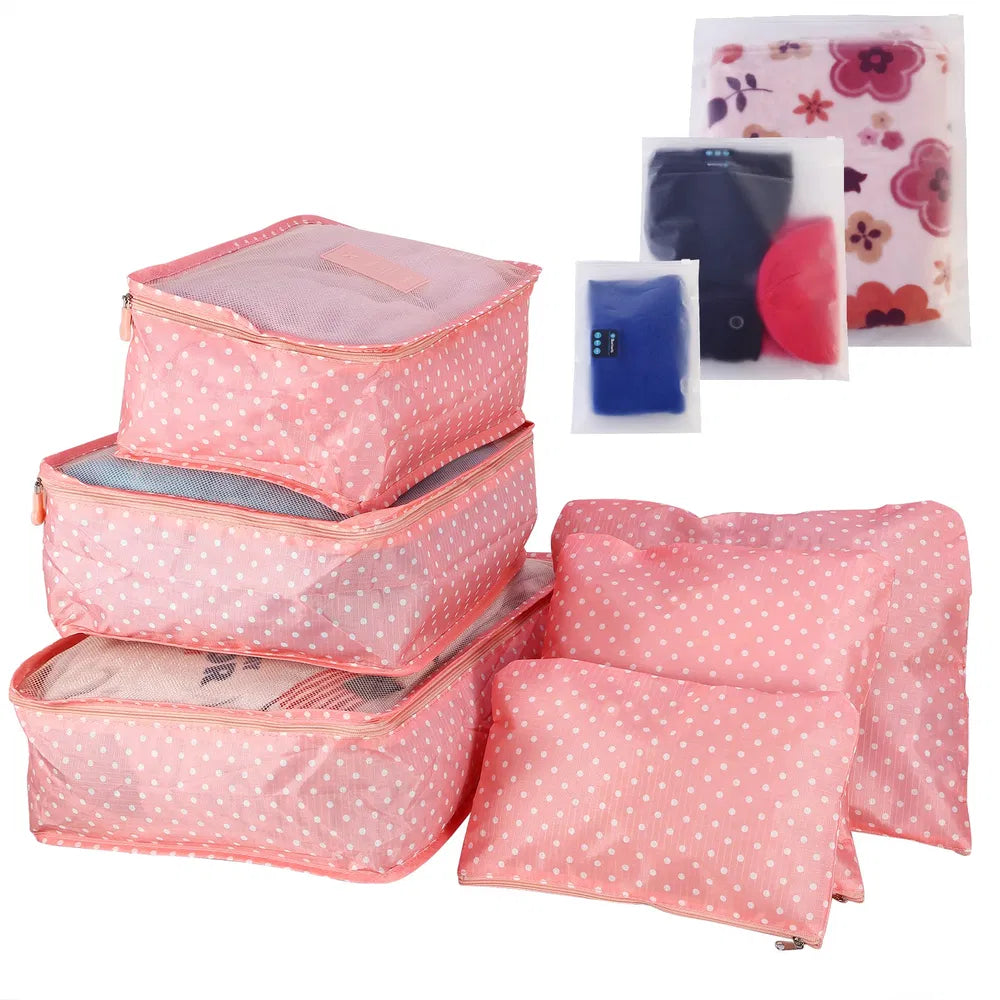 9pcs set clothes storage bags in use lifestyle