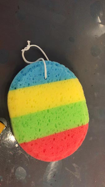 Oval Colorful Bath Sponge - Image 5