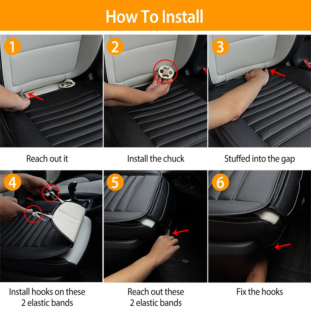 Universal Car Seat Cushion Cover Breathable Car Front Seat Cover Pad Mat - Image 5