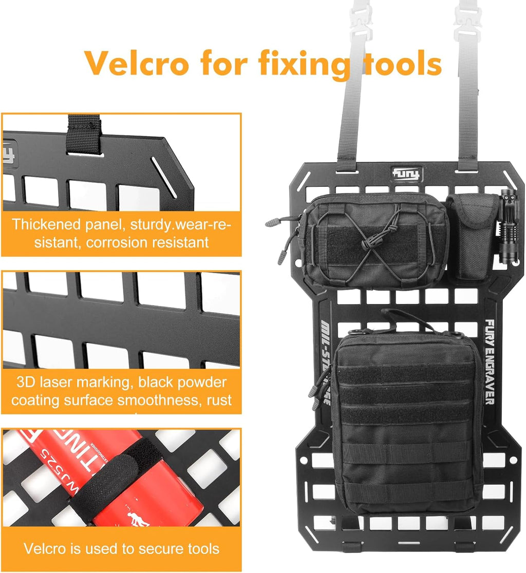 17515 Rigid Molle Panels For Vehicles Truck Mount Rack Panel Tactical Seat Back - Image 2