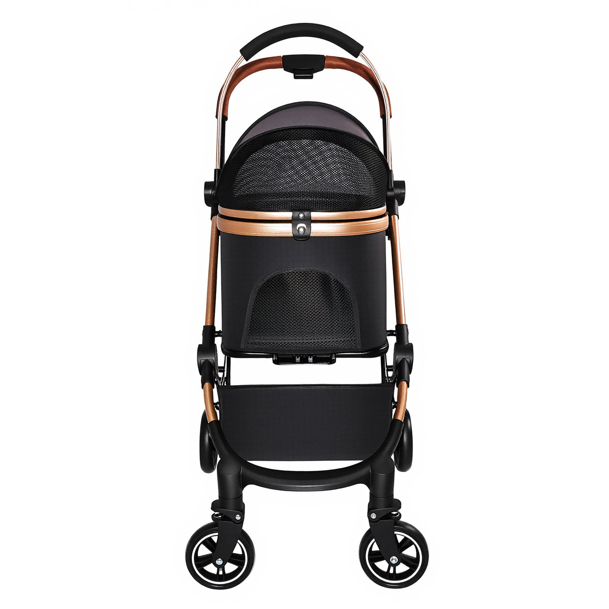 Pet Stroller for Dogs and Cats 2 in 1 Detachable Foldable 4 Wheels Pet - Image 5