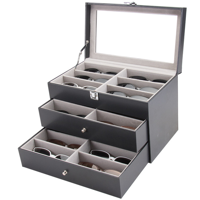 glasses and sunglasses storage display main view