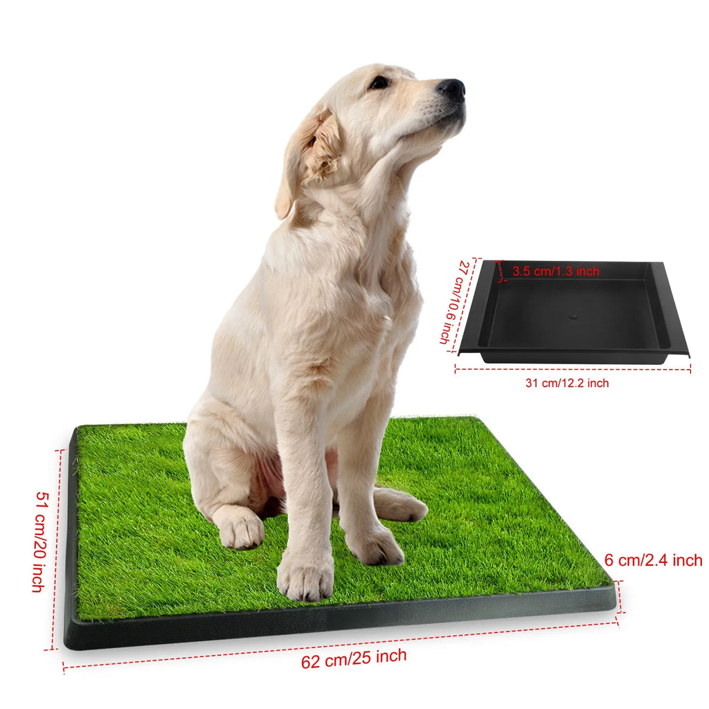 25"×20" Dog Toilet Indoor Puppy Training Pad Dog Potty Pet Training Grass Mat