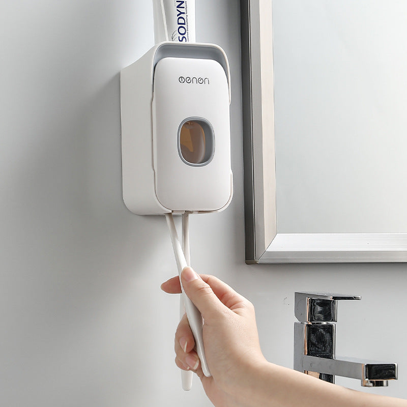 automatic toothpaste dispenser toothbrush holder product angle 7