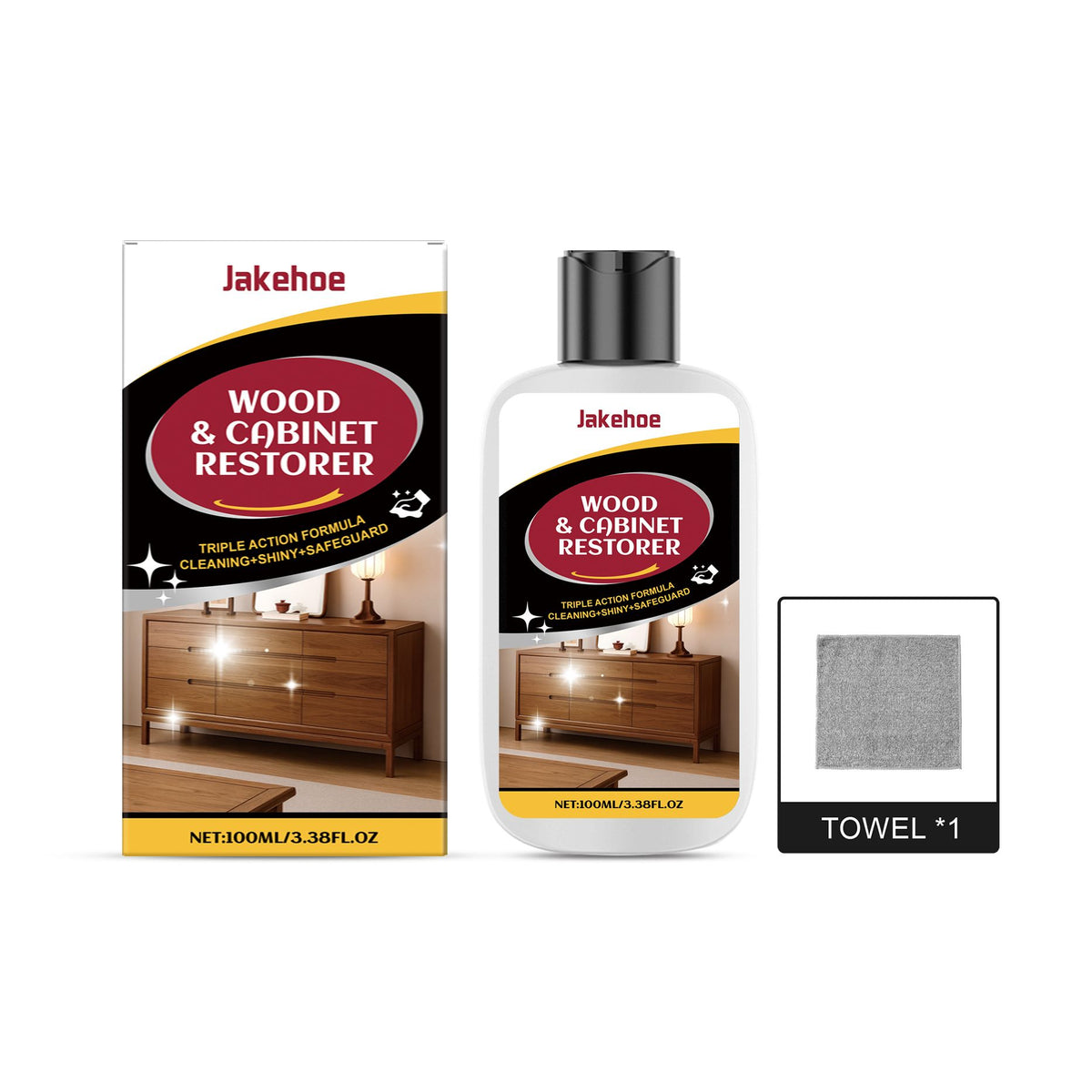 JAKEHOE Wood and Cabinet Restorer Kit 1set Kit - Image 3