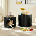 Cat Nest Nesting Stool Set Round Nesting Coffee Table Set of 2 for Living