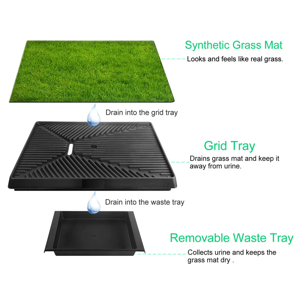 25"×20" Dog Toilet Indoor Puppy Training Pad Dog Potty Pet Training Grass Mat - Image 4
