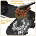 2200W Electric Hot Pot and Grill Combo 2 in 1 Independent Control Non Stick