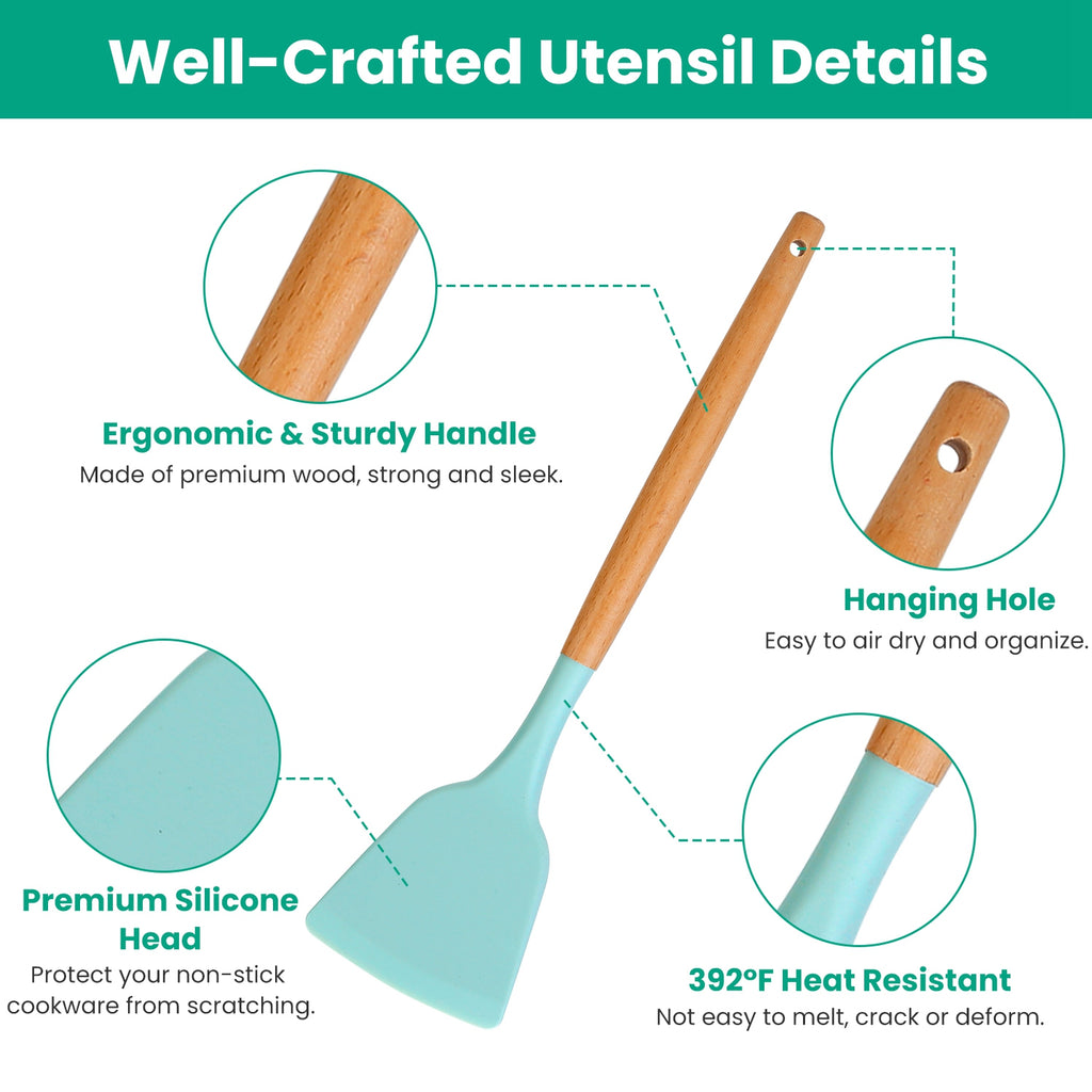 35 Piece Colors Options Set Of 35pcs Kitchen Cooking Utensils Spatula Baking Utensil - Image 8