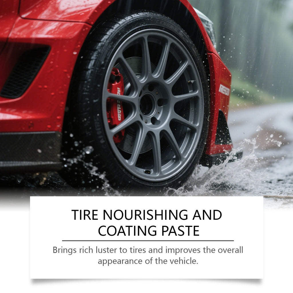 Plastic Polish Cream Car Trim Tire Restoration Cleaning Gloss Care Balm - Image 2