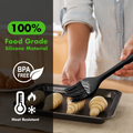 2 Pack Silicone Basting & Pastry Brushes Heat Resistant BPA Free Oil & Sauce