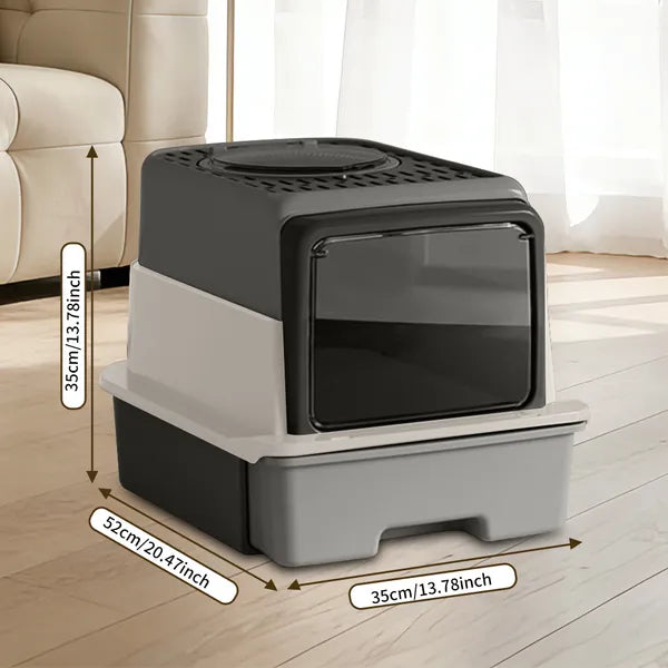 2026 Top Rated Cat Litter Box Pull Out Drawer No Scoop Needed Fits Modern - Image 5