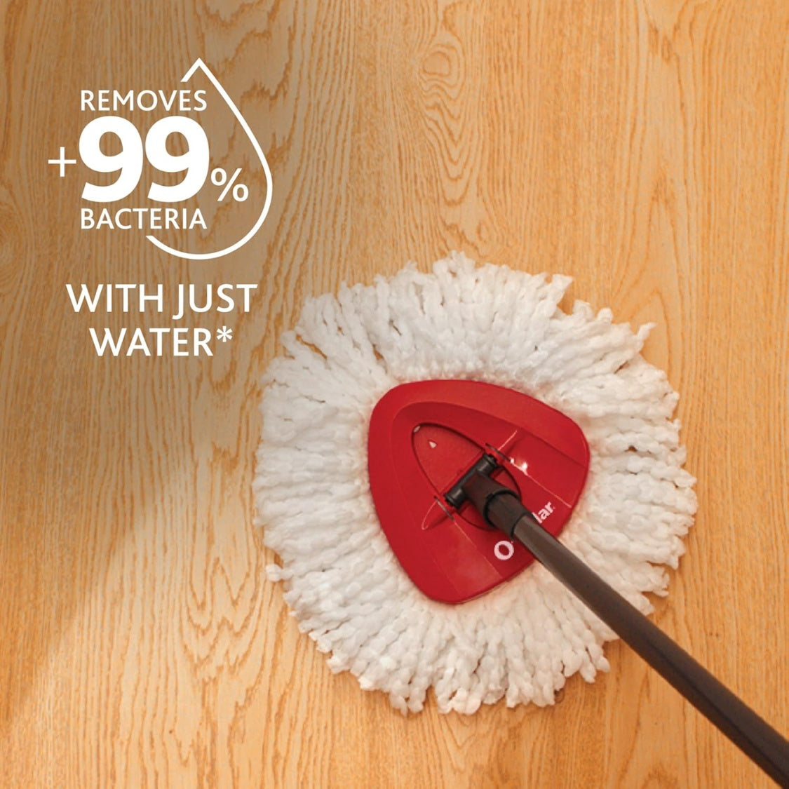 Easywring Microfiber Spin Mop Bucket Floor Cleaning System Red Gray Standard - Image 7