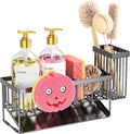 Smiley Face Kitchen Sink Caddy With Removable Brush Holder Self Draining - Image 4