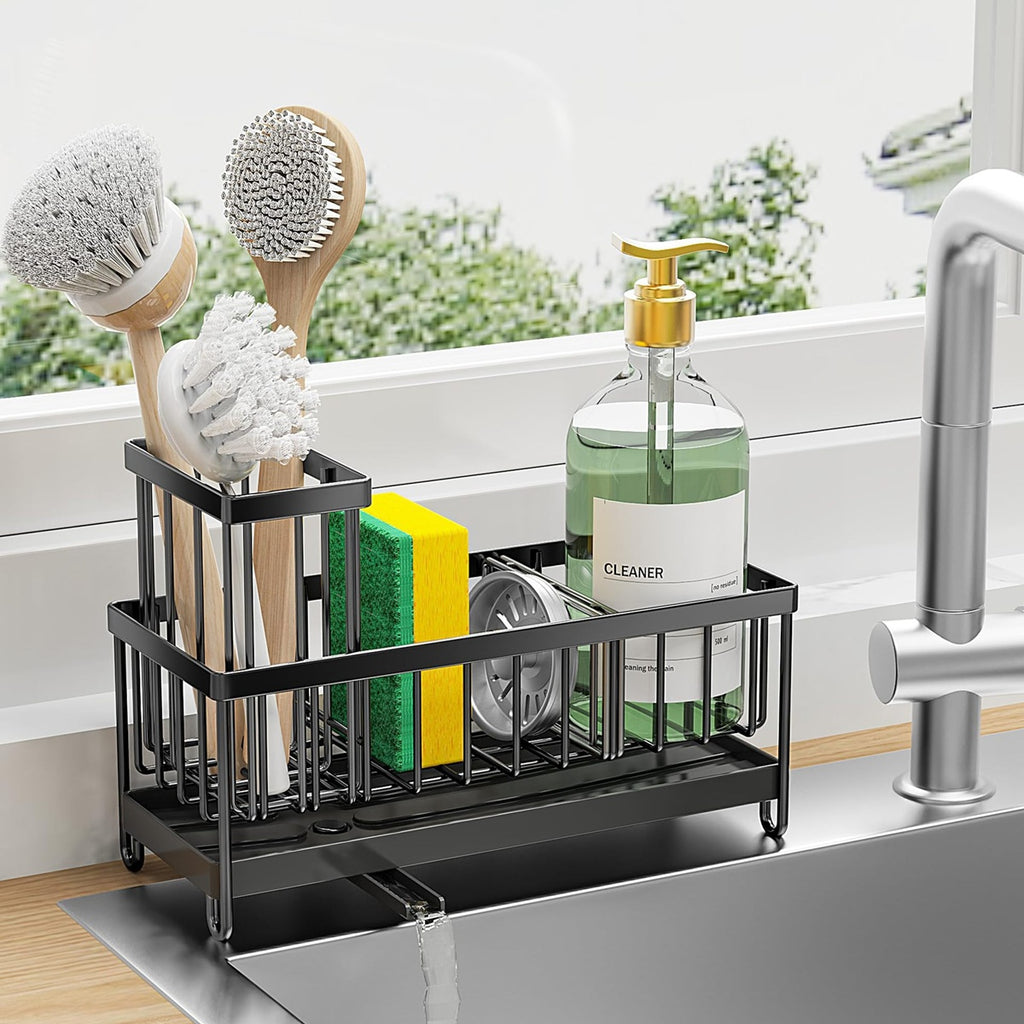 kitchen sink rack sponge holder dimensions and features