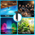 SANSI Solar Poolside RGB Light With Remote Rechargeable IP68 Waterproof Pool