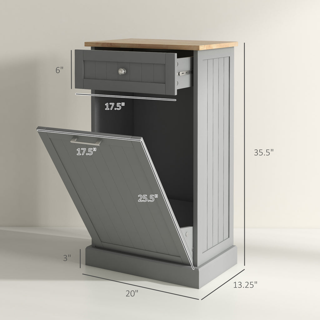 Kitchen Tilt Out Trash Bin Cabinet Free Standing Recycling Cabinet Trash Can