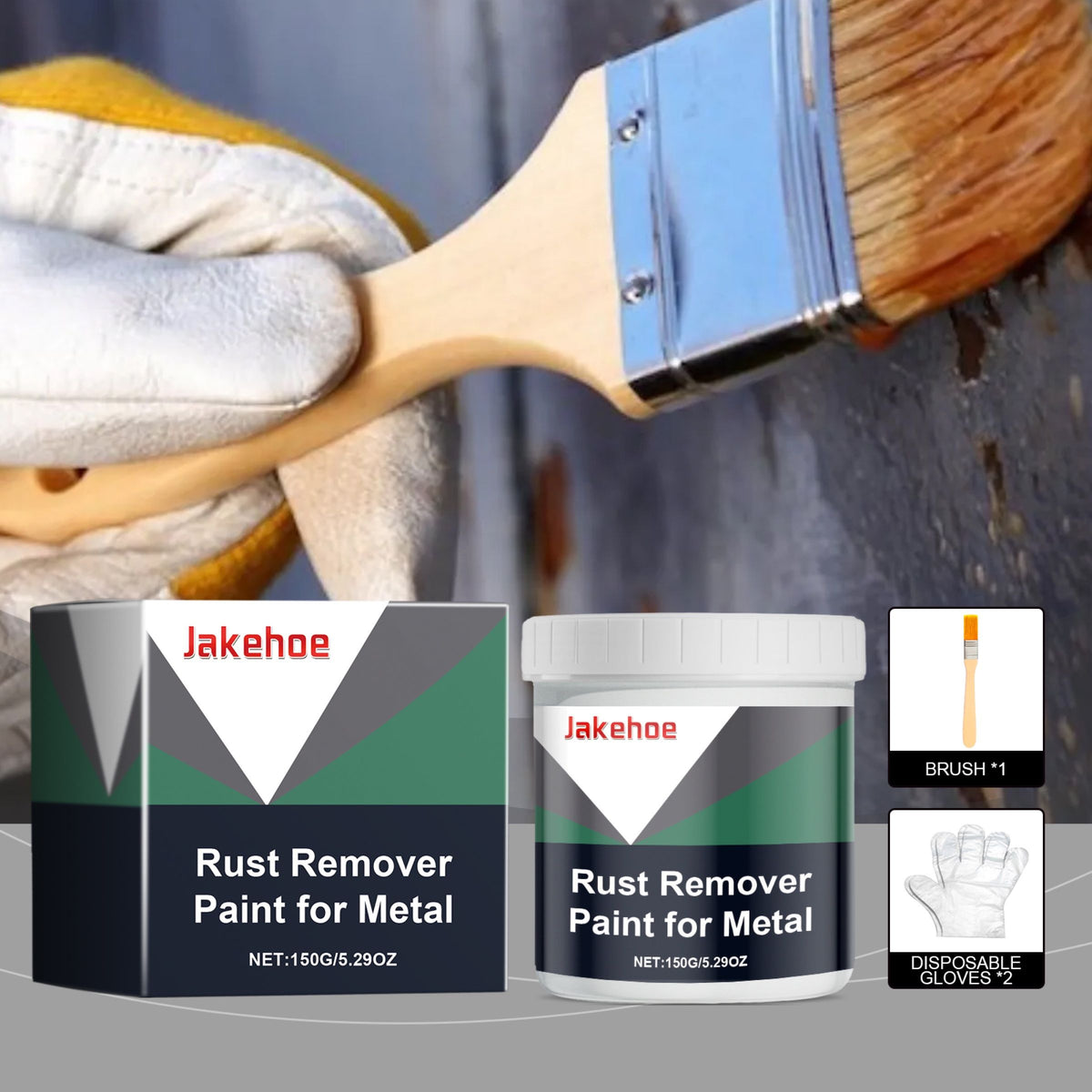 JAKEHOE Water Based Metal Rust Paint Kit 1 Piece Kit - Image 3