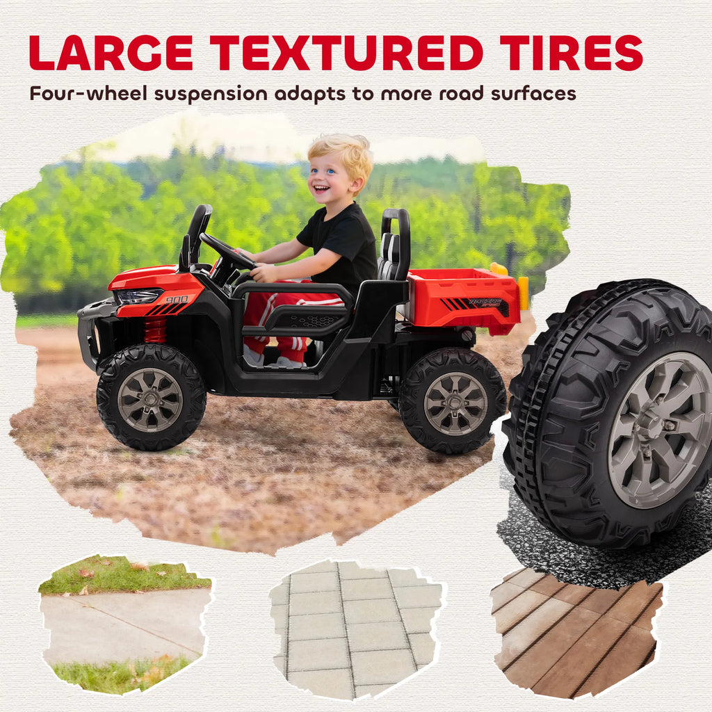 12V Ride on Car with Electric Bucket Two Seater Shovel Remote Control - Image 5