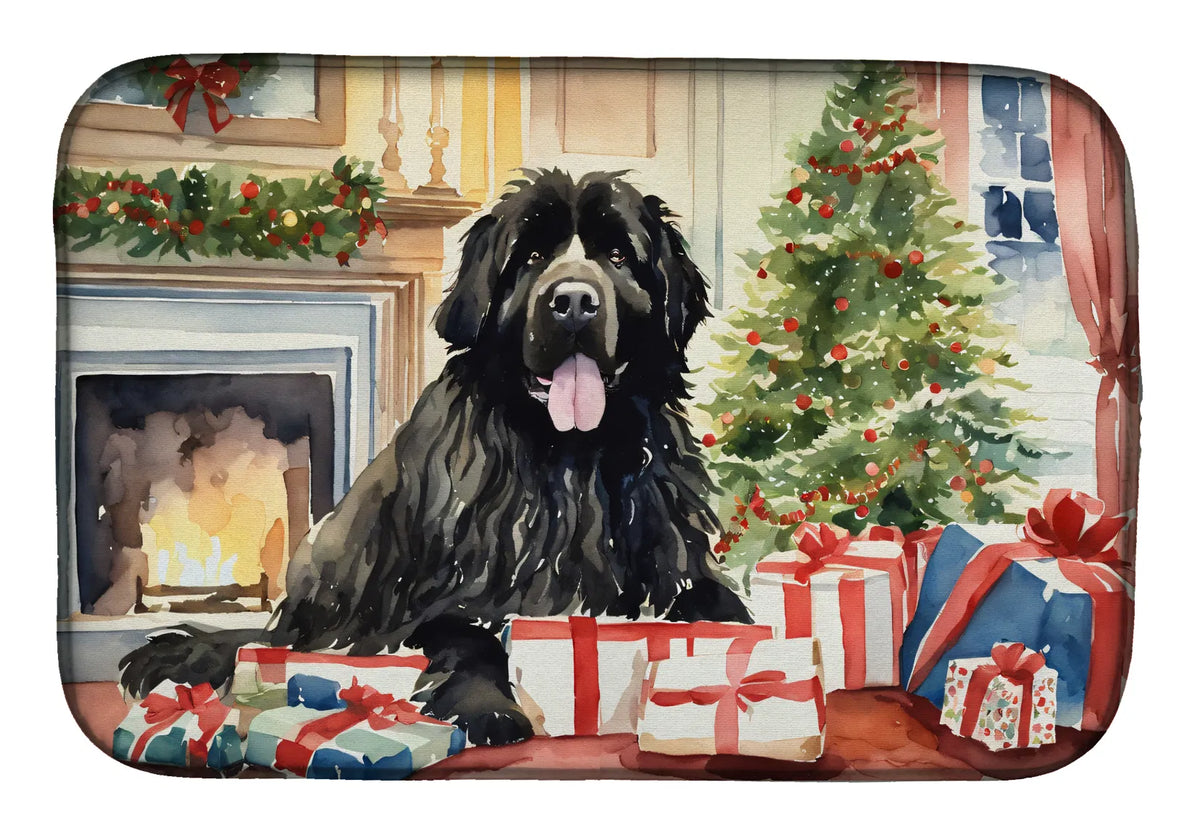 Newfoundland Cozy Christmas Dish Drying Mat Absorbent Dish Drying Mat Pad for - Image 3