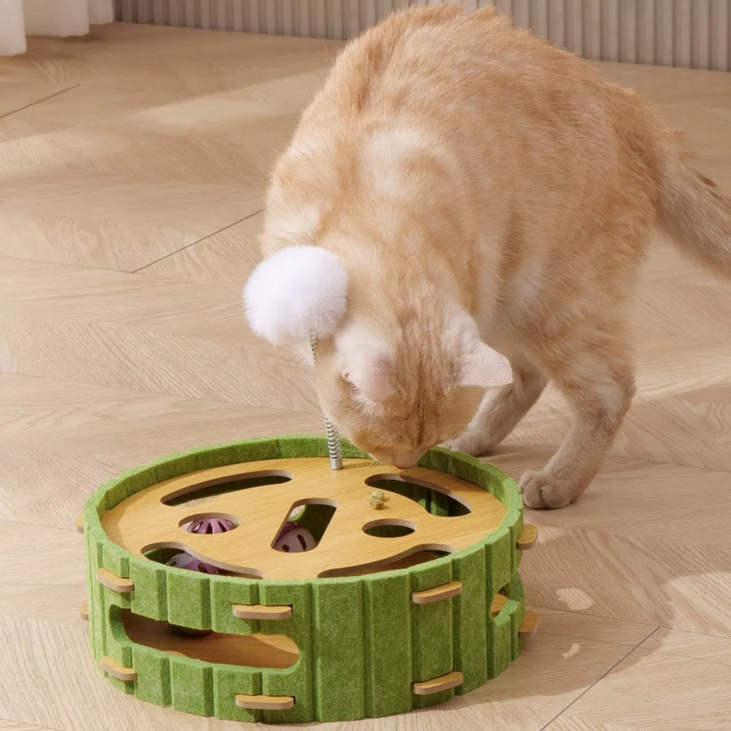 Eco Friendly Cat Scratcher Toy with Interactive Balls KittenLounge Furniture - Image 2